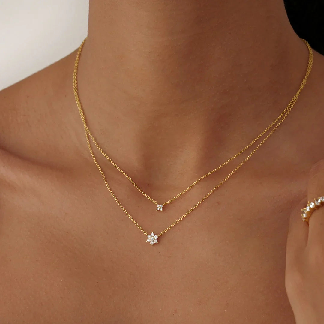 0.1 TCW Round Lab-Grown Diamond Necklace