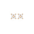 Load image into Gallery viewer, Radiant 0.02 TCW Round Lab-Grown Diamond Floral Stud Earrings
