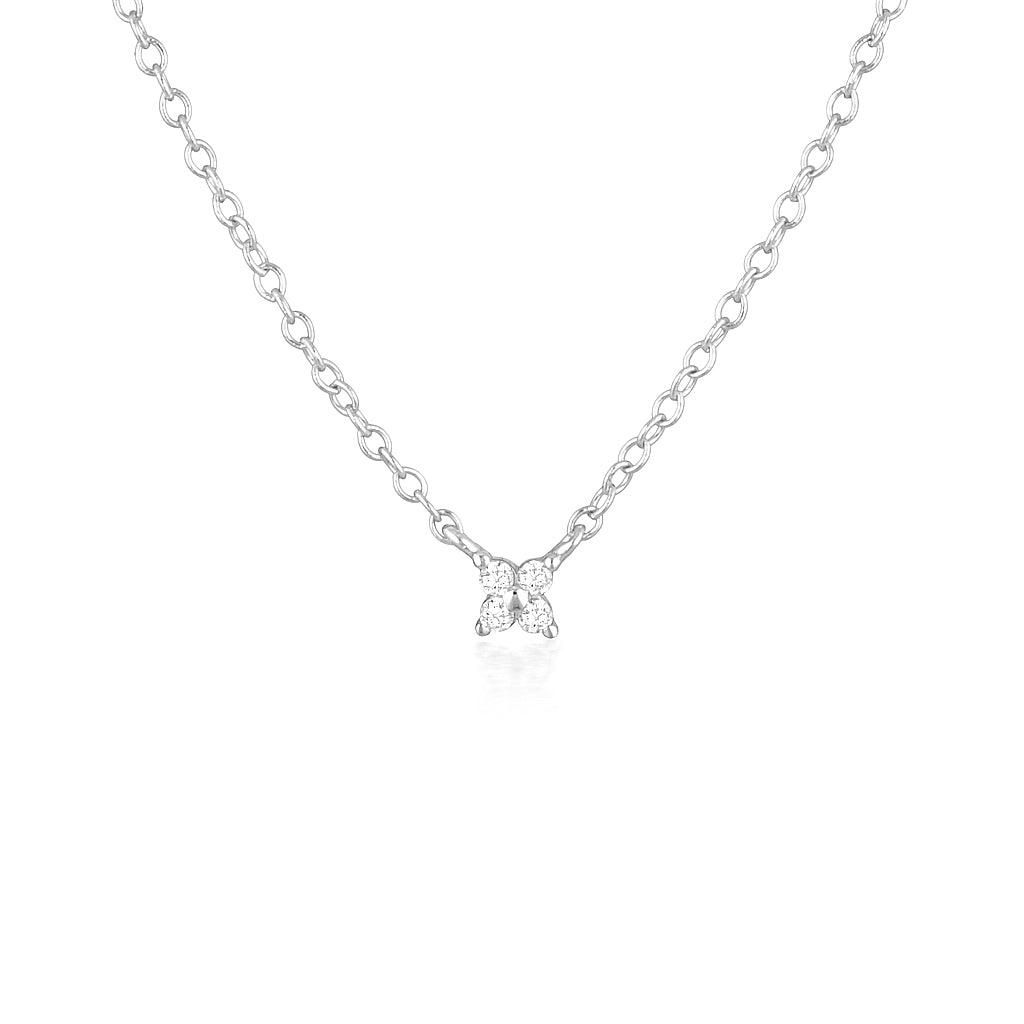 0.1 TCW Round Lab-Grown Diamond Necklace