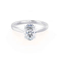 Load image into Gallery viewer, 1.50 CT Oval Lab Grown Diamond Solitaire Engagement Ring - Timeless Elegance
