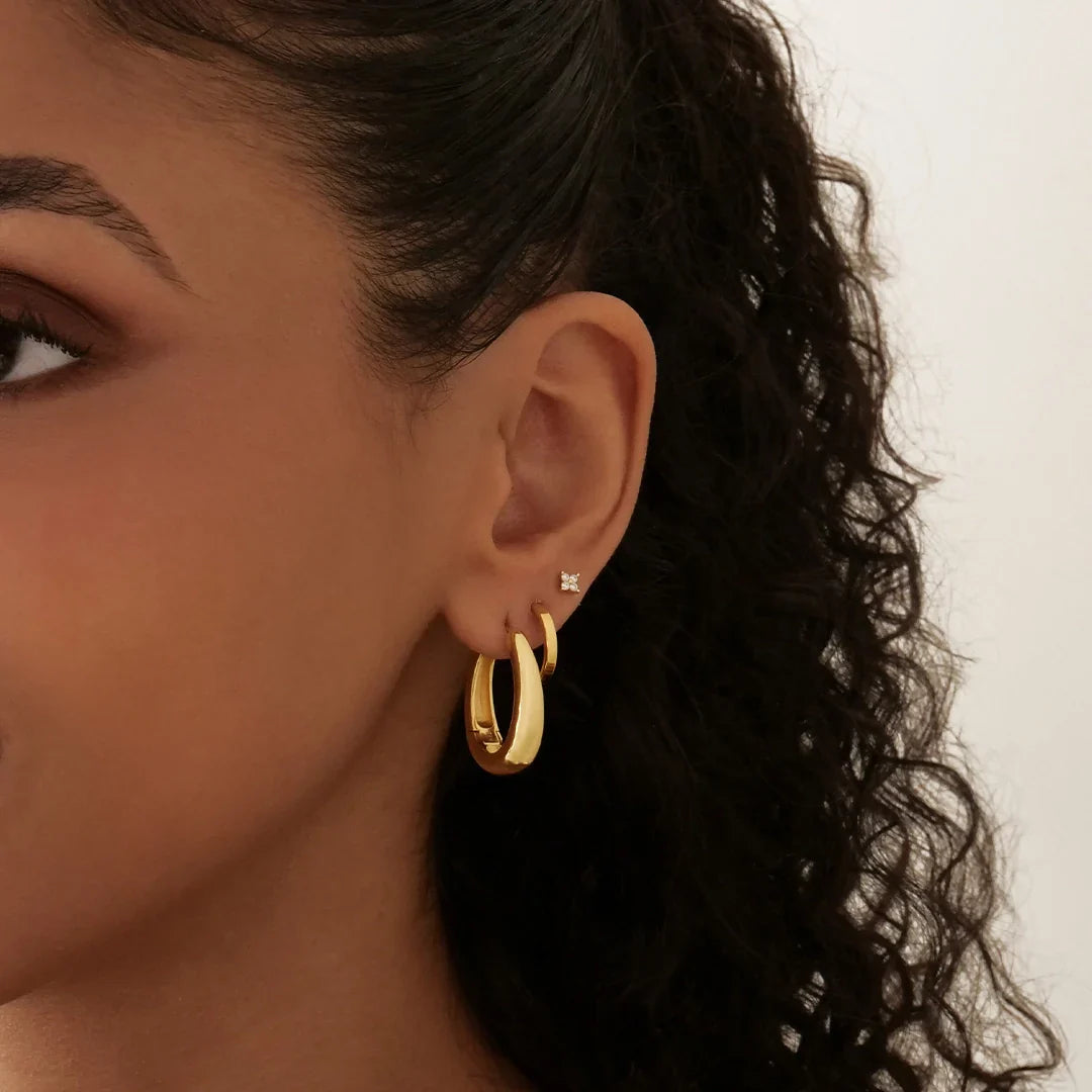 Golden Luxe Bold Hoop Earrings