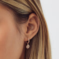 Load image into Gallery viewer, Twisted Round Plate Drop Earrings
