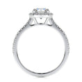 Load image into Gallery viewer, 1.0 CT Round Lab Grown Diamond Halo Pave Engagement Ring
