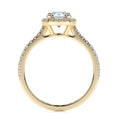 Load image into Gallery viewer, 1.0 CT Round Lab Grown Diamond Halo Pave Engagement Ring
