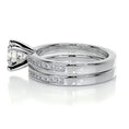 Load image into Gallery viewer, 1.0 CT Round Lab Grown Diamond Pave Bridal Ring Ensemble
