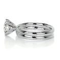 Load image into Gallery viewer, 1.50 CT Round Lab Grown Diamond Solitaire Bridal Ring Set in Platinum Finish
