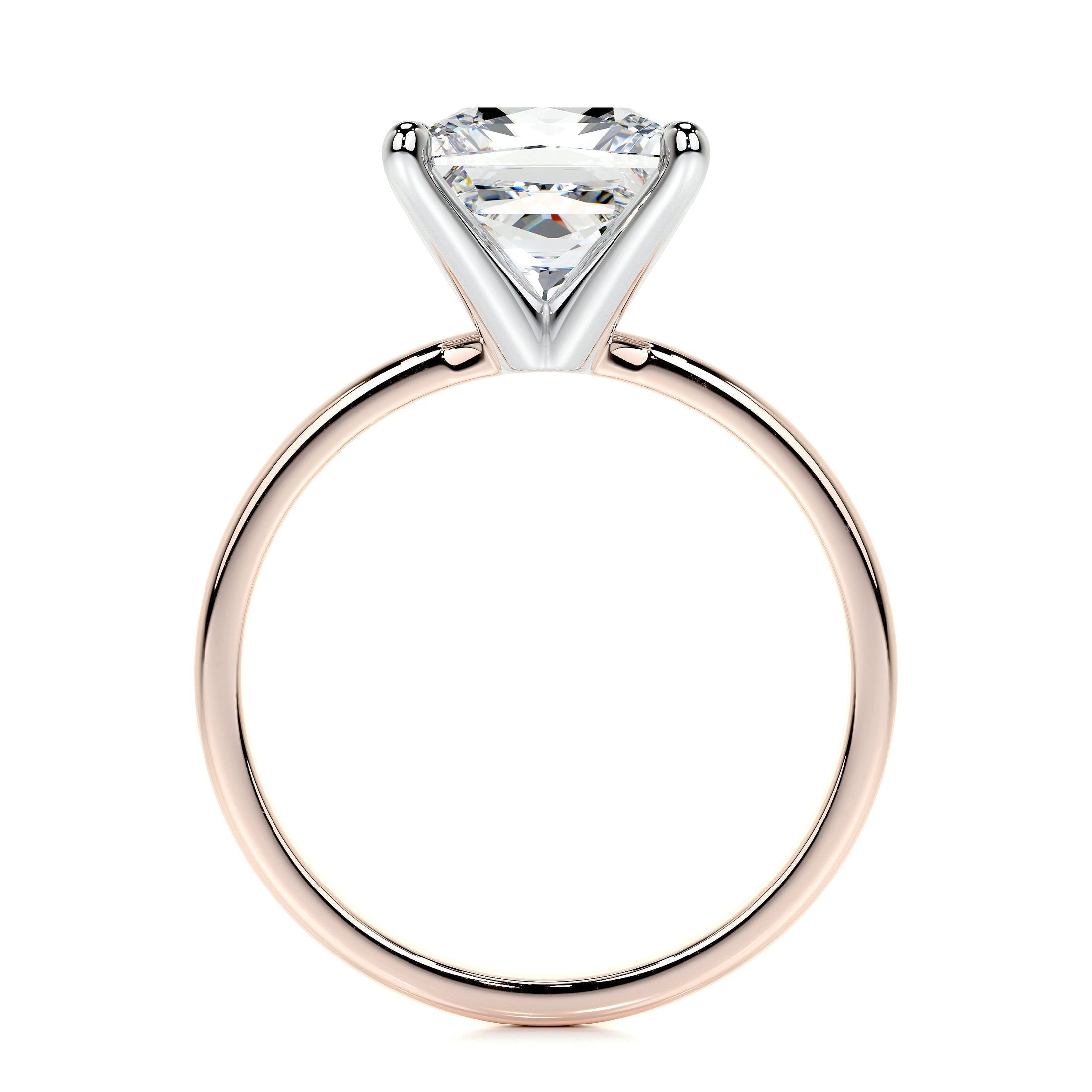 Radiant 3.0 CT Princess-Cut Lab Grown Diamond Solitaire Engagement Ring