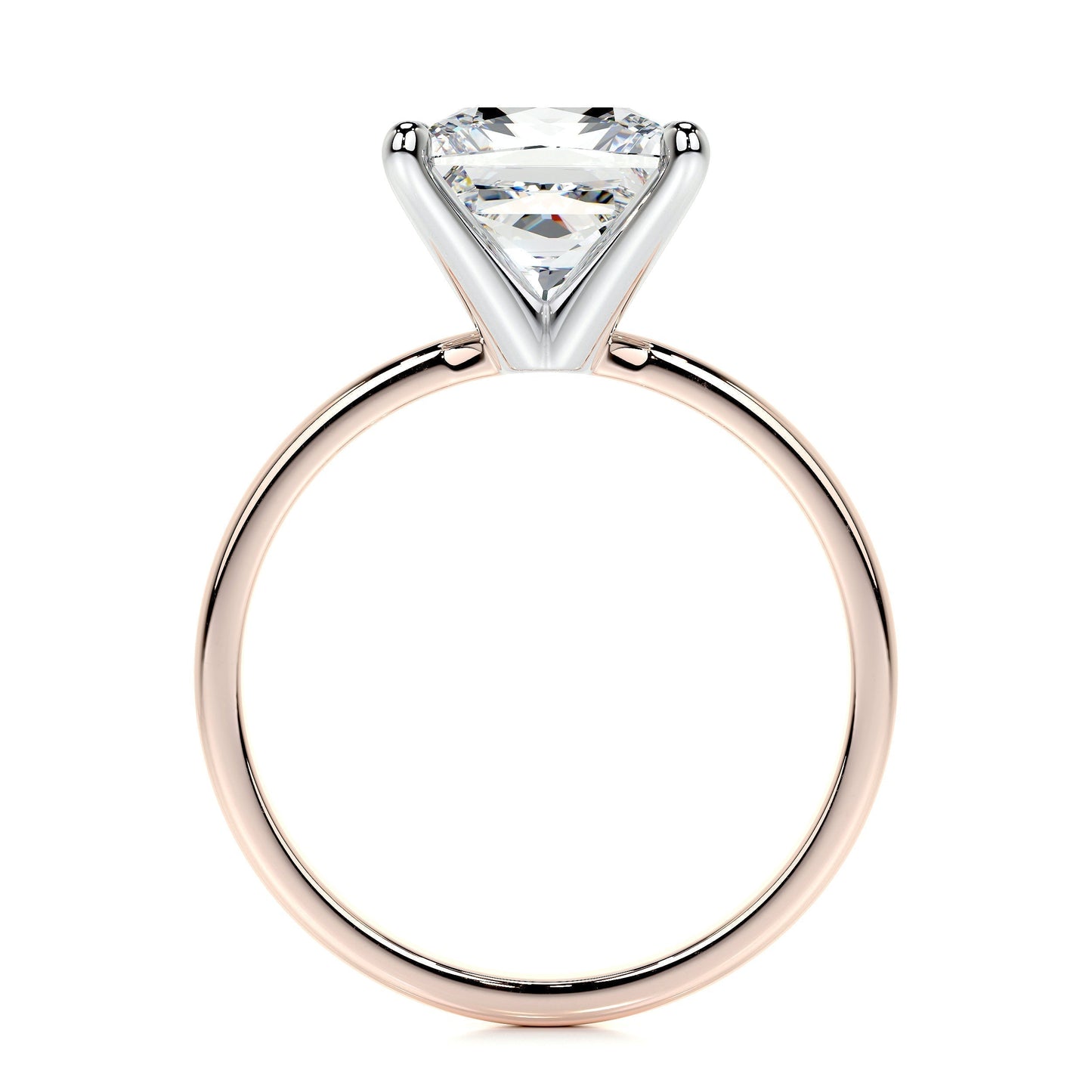 3.0 CT Princess Solitaire CVD F/VS2 Diamond Engagement Ring 21