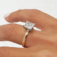 Load image into Gallery viewer, Radiant 3.0 CT Princess-Cut Lab Grown Diamond Solitaire Engagement Ring
