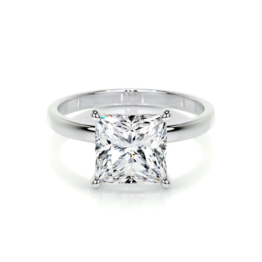 Radiant 3.0 CT Princess-Cut Lab Grown Diamond Solitaire Engagement Ring