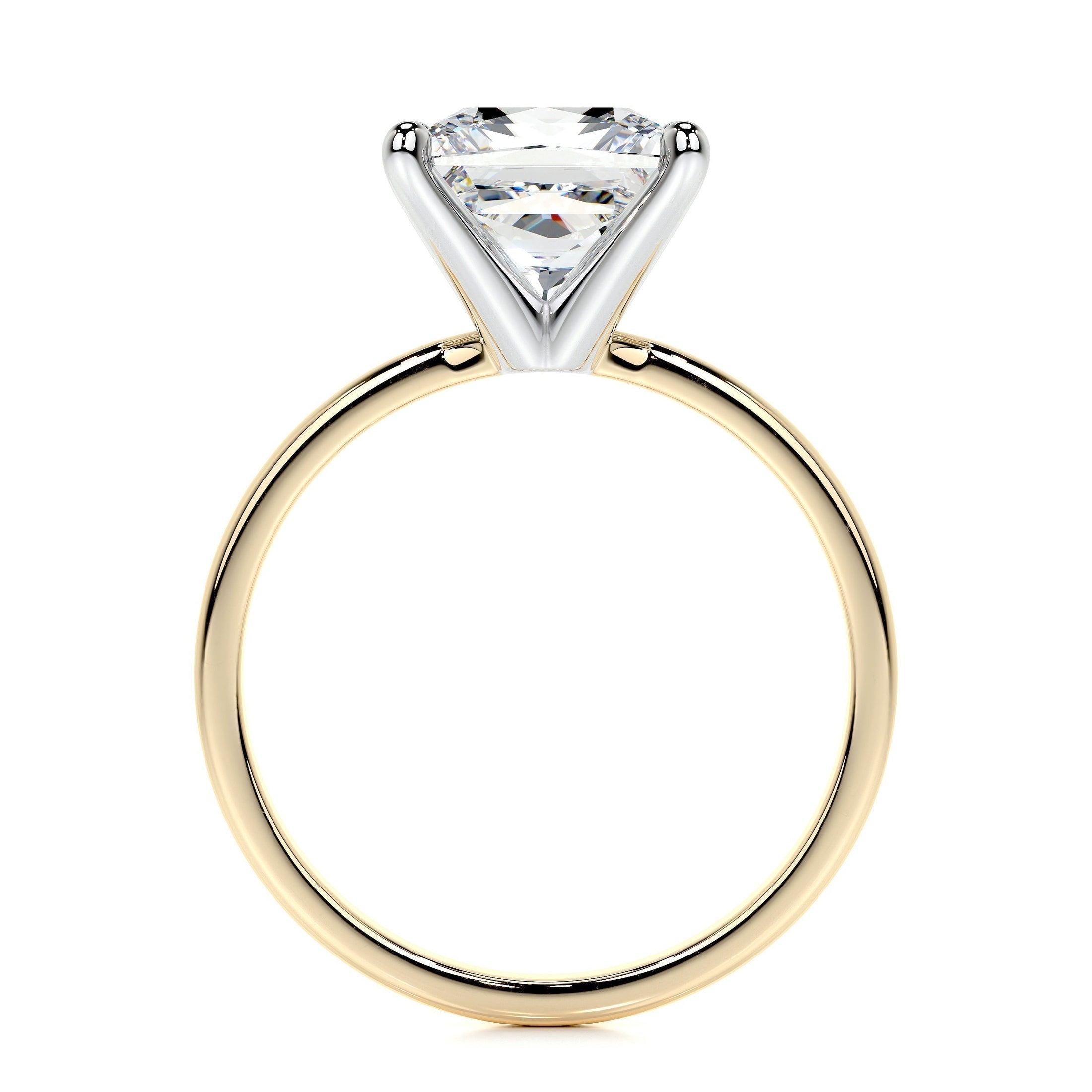 Radiant 3.0 CT Princess-Cut Lab Grown Diamond Solitaire Engagement Ring