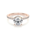 Load image into Gallery viewer, 1.50 CT Round Lab Grown Diamond Hidden Halo Engagement Ring in Sparkling Elegance 13
