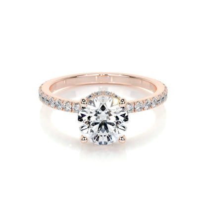1.50 CT Round Hidden Halo CVD E/VS2 Diamond Engagement Ring 13