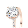 Load image into Gallery viewer, 1.50 CT Round Lab Grown Diamond Hidden Halo Engagement Ring in Sparkling Elegance
