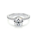 Load image into Gallery viewer, 1.50 CT Round Lab Grown Diamond Hidden Halo Engagement Ring in Sparkling Elegance 1
