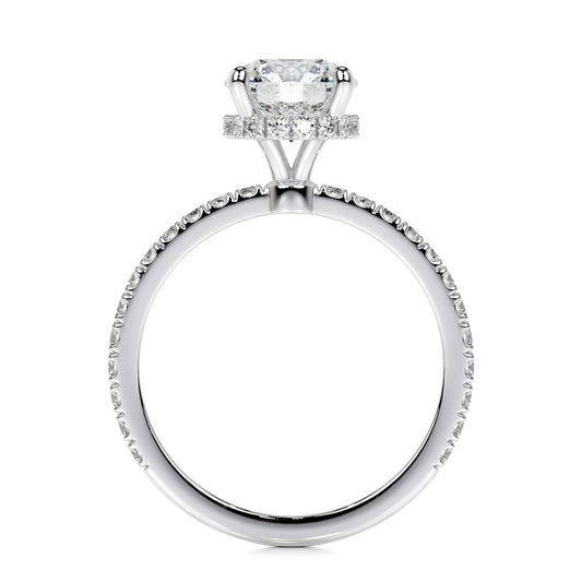 1.50 CT Round Hidden Halo CVD E/VS2 Diamond Engagement Ring 10