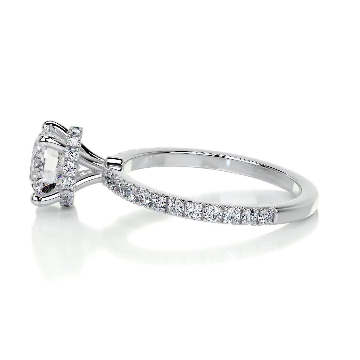 1.50 CT Round Lab Grown Diamond Hidden Halo Engagement Ring in Sparkling Elegance 3