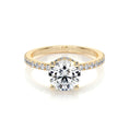 Load image into Gallery viewer, 1.50 CT Round Lab Grown Diamond Hidden Halo Engagement Ring in Sparkling Elegance 5
