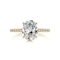 Load image into Gallery viewer, 1.50 CT Oval Lab-Grown Diamond Hidden Halo Engagement Ring - Timeless Elegance
