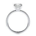 Load image into Gallery viewer, 1.50 CT Oval Lab-Grown Diamond Hidden Halo Engagement Ring - Timeless Elegance
