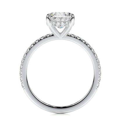 1.50 CT Oval Hidden Halo CVD D/VS2 Diamond Engagement Ring 5