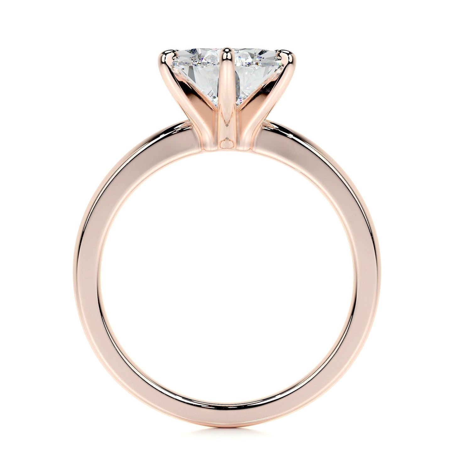 Radiant 5.0 CT Pear Cut Lab Grown Diamond Solitaire Engagement Ring 14