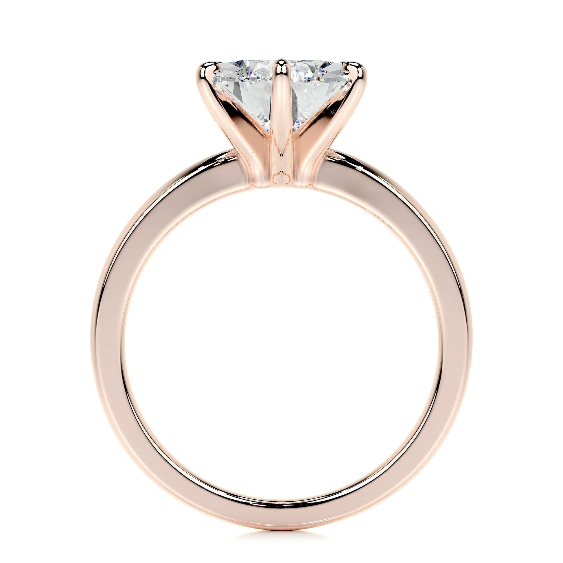 Radiant 5.0 CT Pear Cut Lab Grown Diamond Solitaire Engagement Ring 14