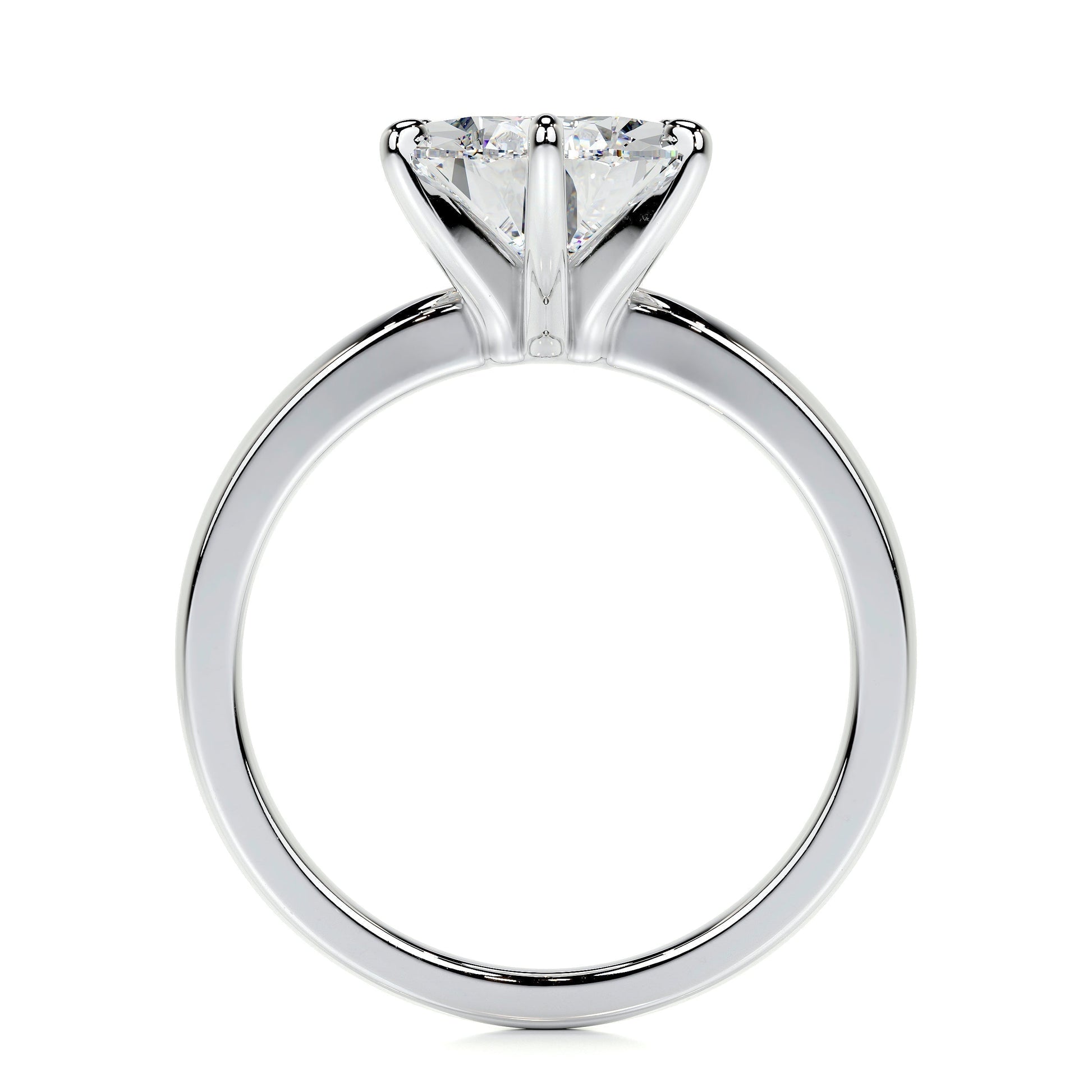 Radiant 5.0 CT Pear Cut Lab Grown Diamond Solitaire Engagement Ring 4