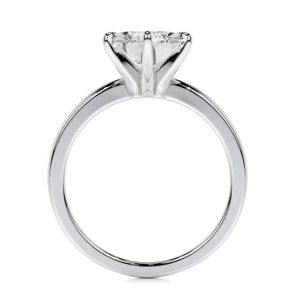 Radiant 5.0 CT Pear Cut Lab Grown Diamond Solitaire Engagement Ring 4