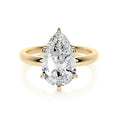 Load image into Gallery viewer, Radiant 5.0 CT Pear Cut Lab Grown Diamond Solitaire Engagement Ring
