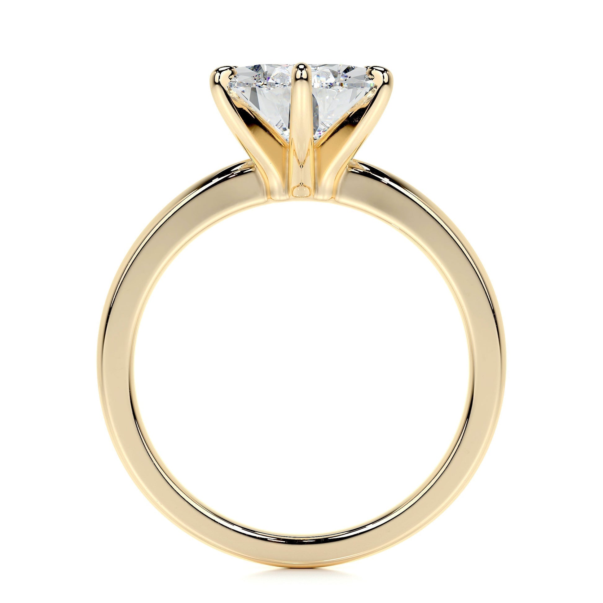 Radiant 5.0 CT Pear Cut Lab Grown Diamond Solitaire Engagement Ring 9