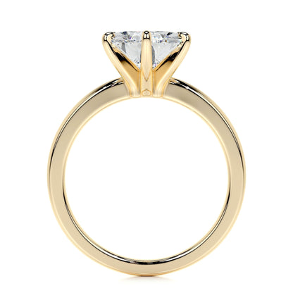 Radiant 5.0 CT Pear Cut Lab Grown Diamond Solitaire Engagement Ring 9