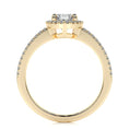 Load image into Gallery viewer, Radiant Elegance: 0.90 CT Oval Lab Grown Diamond Halo Engagement Ring
