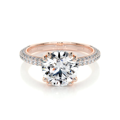3.0 CT Round CVD Solitaire F/VS2 Diamond Engagement Ring 10