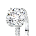 Load image into Gallery viewer, Radiant 3.0 CT Round Lab-Grown Diamond Pavé Engagement Ring
