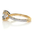 Load image into Gallery viewer, Radiant 3.0 CT Round Lab-Grown Diamond Pavé Engagement Ring
