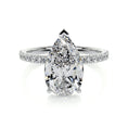 Load image into Gallery viewer, Exquisite 5.0 CT Pear Lab Grown Diamond Pave Engagement Ring
