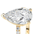 Load image into Gallery viewer, Exquisite 5.0 CT Pear Lab Grown Diamond Pave Engagement Ring
