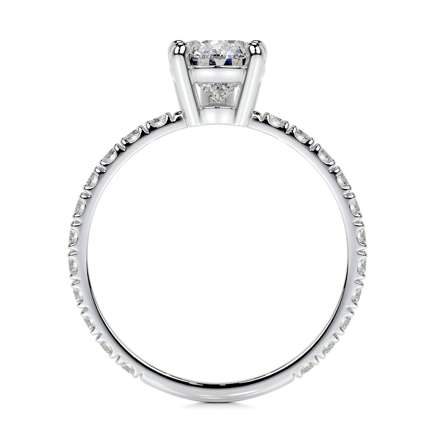 1.50 CT Pear Solitaire CVD G/VS2 Diamond Engagement Ring 7