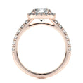 Load image into Gallery viewer, 1.50 CT Round Lab Grown Diamond Halo Elegance Engagement Ring
