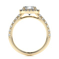 Load image into Gallery viewer, 1.50 CT Round Lab Grown Diamond Halo Elegance Engagement Ring
