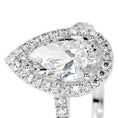 Load image into Gallery viewer, 1.50 CT Pear-Shaped Lab Grown Diamond Halo Engagement Ring
