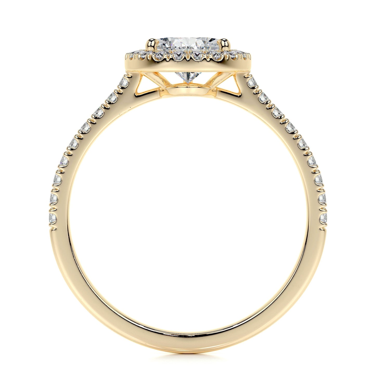 1.50 CT Pear Halo CVD F/VS2 Diamond Engagement Ring 12