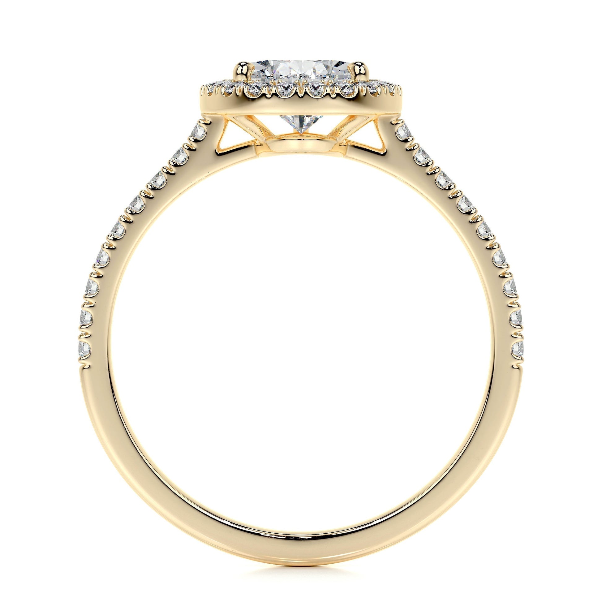 1.50 CT Pear Halo CVD F/VS2 Diamond Engagement Ring 12