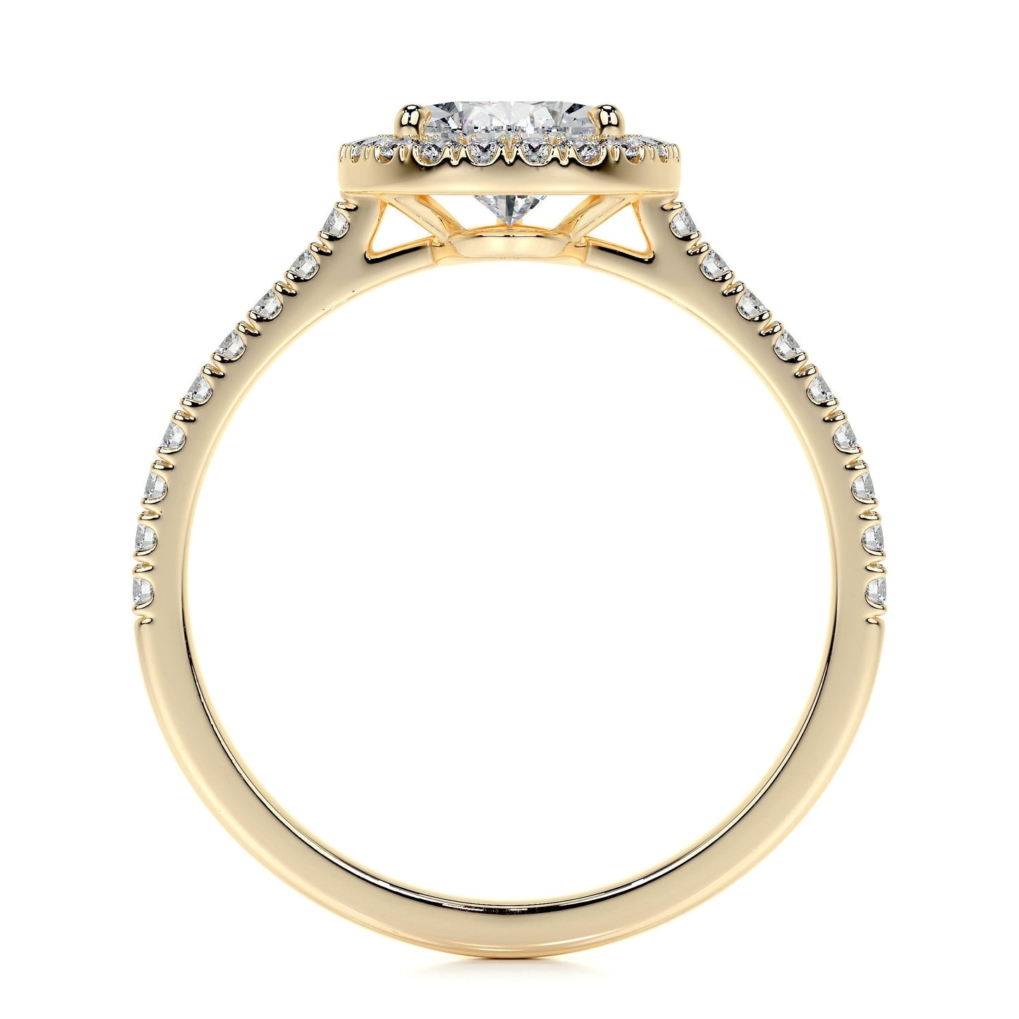 1.50 CT Pear Halo CVD F/VS2 Diamond Engagement Ring 12
