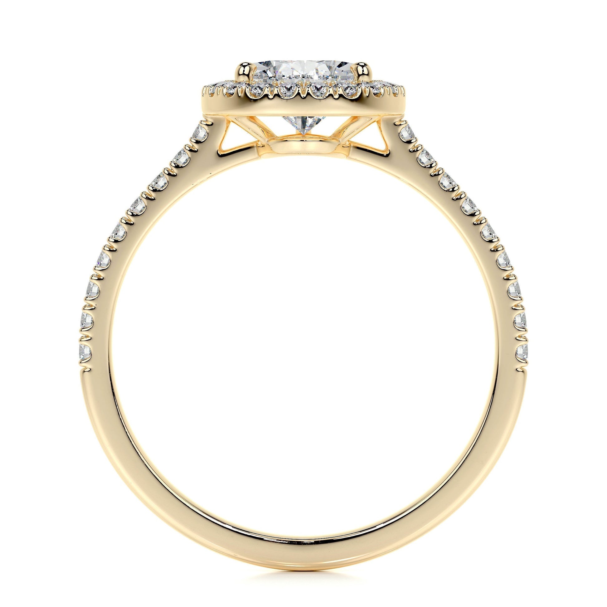 1.50 CT Pear Halo CVD F/VS2 Diamond Engagement Ring 12