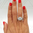 Load image into Gallery viewer, 1.50 CT Round Lab Grown Diamond Halo Bridal Ring Set - Elegance Perfected
