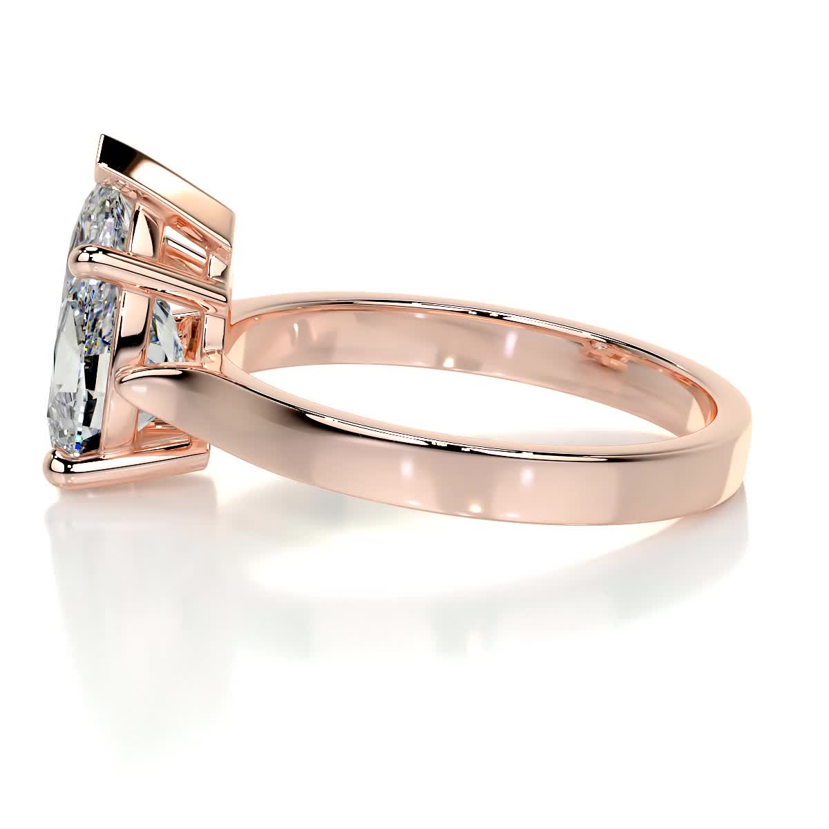 2.0 CT Round Lab Grown Diamond Solitaire Engagement Ring 5