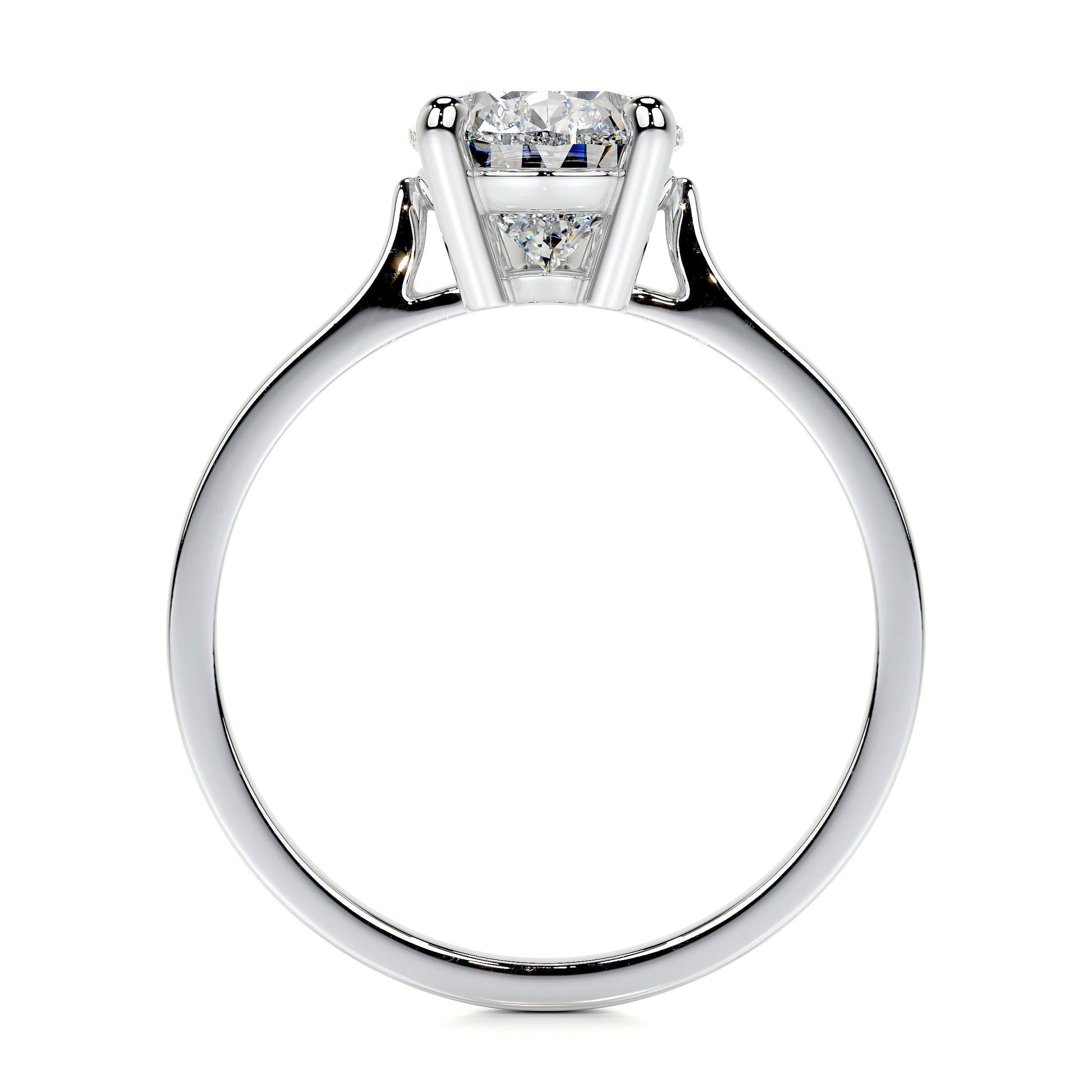 2.0 CT Round Lab Grown Diamond Solitaire Engagement Ring 10