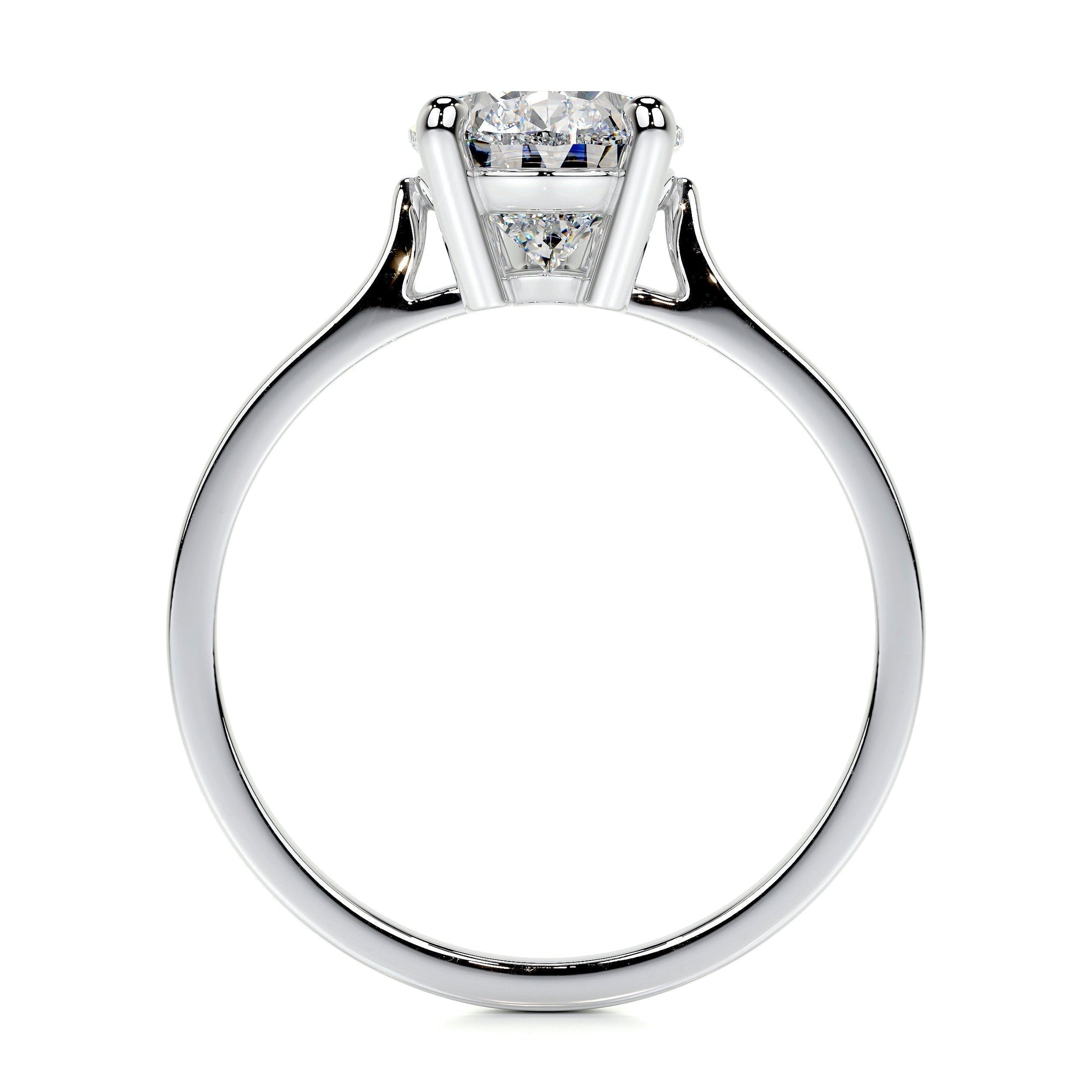 2.0 CT Round Lab Grown Diamond Solitaire Engagement Ring